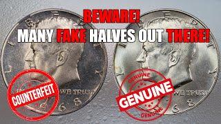 Fake silver half dollars that will shock you Identifying counterfeit coins.