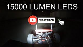 RC Car Gets 15000 Lumen Headlight And Hits The street -  Tamiya M05 Brushless GoPro POV