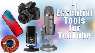 5 Essential Tools for STARTING your YouTube Channel in 2021  Coffee Club