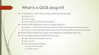 What is a QGIS plugin?