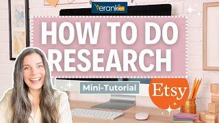 How to do Etsy Product Research  Keyword Research with eRank  Etsy SEO for Beginners