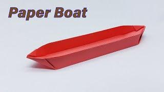 How to Make a Paper Boat Canoe that Floats - Origami Boat Tutorial