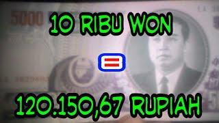 TERJAWAB 10 ribu won berapa rupiah