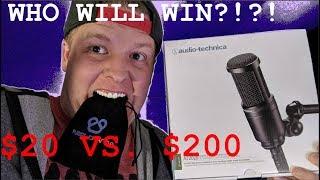 AWESOME CHEAP $20ish Lav Mic VS. $200 Microphone Setup Purple Panda Microphone