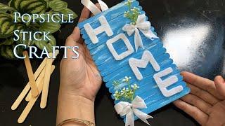 Tutorial on Making Wall and Door Decorations from Popsicle Sticks - Wood Crafts