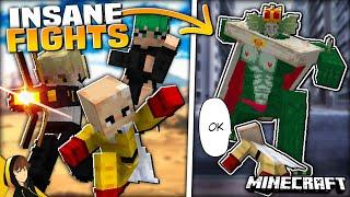FIGHTING all ONE PUNCH MAN Characters in MINECRAFT? Prime Punch