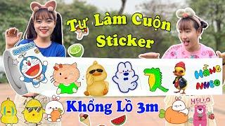 Hằng Nheo Tự Làm Cuộn Sticker 3 Mét - Washi Tape Siêu Dễ Thương P2