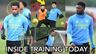 ️ INSIDE TRAINING TODAY  Jurien Timber Partey Martinelli Magalhães & Join Arsenal Training