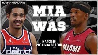 Miami Heat vs Washington Wizards Full Game Highlights  Mar 10  2024 NBA Season