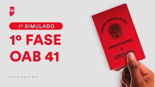 1º Simulado Gratuito - 1ª Fase OAB 41 - Correção