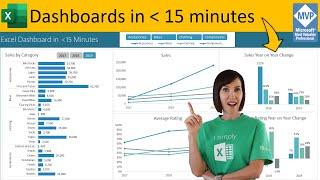 Secrets to Building Excel Dashboards in Under 15 Minutes & UPDATES with 1 CLICK