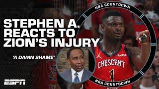 Stephen A. on Zion Williamsons injury Thats a damn shame  NBA Countdown