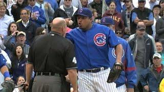 PIT@CHC Zambrano argues the call and gets tossed