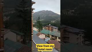Manali Tour - Morning view from our hotel room  Himalaya Mountains  Himachal Pradesh