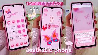 how to make your android phone aesthetic   Samsung Galaxy A15 🩵  setup & customization