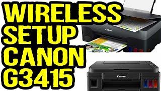 Canon G3415 Printer Wireless Setup Guide