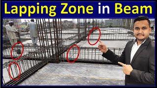 Basic Rules for Lapping length in Beam - Lap length in RCC Beam  By CivilGuruji