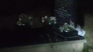 CRAZY lady In Cemetery  GraveYard Early Hours Of The Morning SCARY VIDEO   real ghost videos