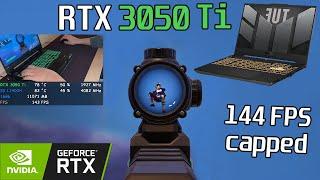  RTX 3050 Ti + I5 11400H · ASUS TUF F15 · 144FPS stable ·  Fortnite COMPETITIVE SETTINGS