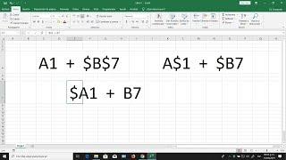 Excel tutorial  Referencia Relativa y Absoluta de celda en fórmula