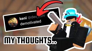 NEW Arsenal CODE + Serious Talk...Roblox Arsenal