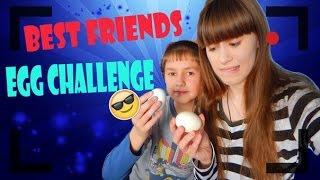 Best Friends Egg Challenge  Яйцом об голову D