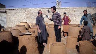 Traditional Tanoor making in Qalai Zaman khan HafizAmiri reports  ساخت تنور وطنی در قلعه زمان خان