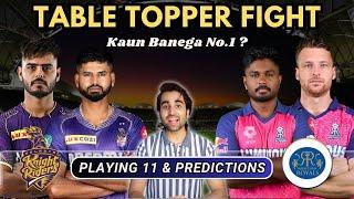 KKR vs RR Kaun Banega No 1? Nitish Rana Jos Buttler Update  Playing 11 Predictions  Points Table