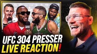 BISPING reacts Belal REALLY Hates Leon UFC 304 - Press Conference Highlights REACTION