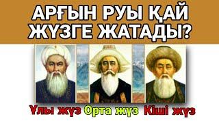 30 РУДЫҢ ҚАЙ ЖҮЗГЕ ЖАТАТЫНЫН ТАП  Қазақ руларын қаншалықты білесің?  QYZYQTY QUIZ