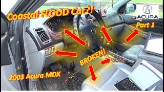 Pt1 Coastal FLOOD Acura? Cluster-Shifter-Windows-Seats-Nav...BROKEN