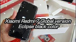 Unboxing Xiaomi Redmi 7 Eclipse black color Global version