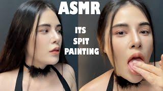 ASMR SPIT PAINTING FOR SLEEP  FAST MiakMiakMiak