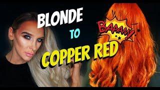 Drew-Ashlyn  Hair makeover blonde to copper red