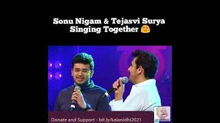 Sonu Nigam & Tejasvi Surya singing Together  Kannada song 