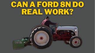 Can The Ford 8N Do Any Real Work? 6ft Heavy Duty Box Blade and 5ft Grading Blade with 1952 Ford 8N