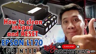 EPSON L120 PRINTER CLEANING INKPAD AND RESETTING