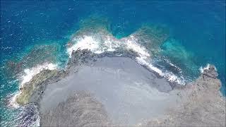La Palma Volcanic Fields and New Lava Beach in Tazacorte - Drone Flying in Canary Islands