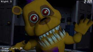 Adventure Fredbear in Watch Your Nightmares FNaF 4 Mods