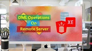 Perform DML Operations on Remote Server in Oracle APEX