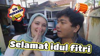 ISTRI BULE AMERIKA IKUT MERAYAKAN IDUL FITRI