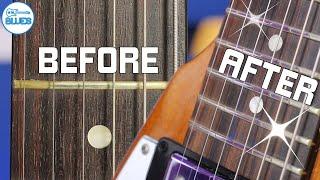 How to Clean and Polish Rusty Frets Before & After Photos