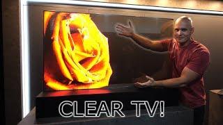 I found a Transparent TV - How does it work? OLED vs LCD