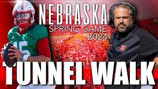 Nebraska Football Spring Game Tunnel Walk 2024