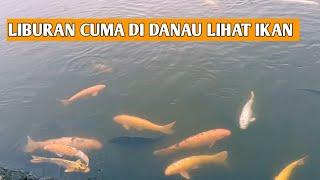 serunya lihat ikan di danau tkw hongkong @cendoldawetvlog