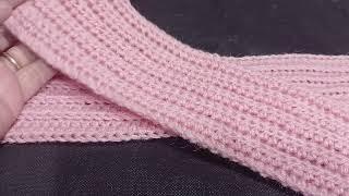 كروشيةكوفيةسكارفلفحة حريمى رجالىاطفال سهلة للمبتدئين crochet scarf for Beginner