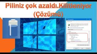 Piliniz çok azaldı.Kilitleniyor Çözümü