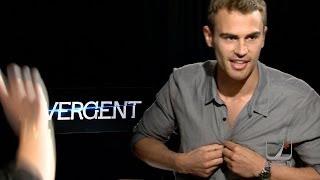 What made Theo James try to get naked in this interview?