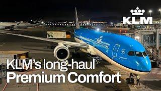 KLM 787-9 Premium Comfort  Hong Kong  Amsterdam