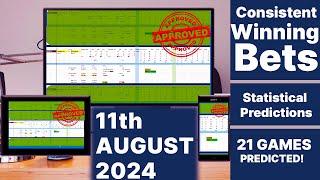 FOOTBALL PREDICTIONS TODAY 11082024 SOCCER BETTING TIPS #footballpredictionstoday